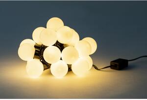 Biela svetelná reťaz s LED žiarovkami LUKKA, 20 svetielok