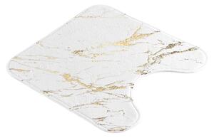 Biela/v zlatej farbe kúpeľňová predložka 45x45 cm Aquamarbre – douceur d'intérieur