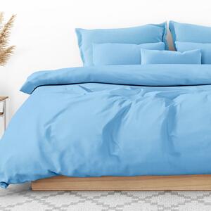 Goldea bavlnené posteľné obliečky - nebesky modré 140 x 200 a 70 x 90 cm
