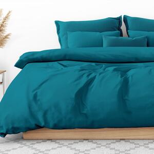 Goldea bavlnené posteľné obliečky - petrolejové 140 x 220 a 70 x 90 cm