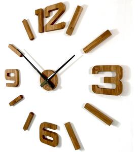 Moderné drevené hodiny EKO Stick - Dubové 130cm
