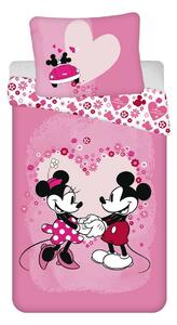 Jerry Fabrics Detské obliečky Mickey and Minnie "Love" micro, 140 x 200 cm, 70 x 90 cm