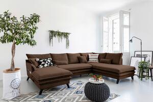 SEDACIA SÚPRAVA, textil, hnedá P & B - Sedačky, Online Only