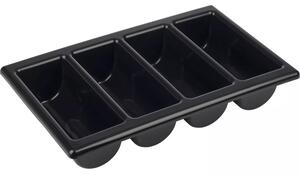 APS Príborník, GN 1/1, čierny, výška: 100 mm, dĺžka: 530 mm, šírka: 325 mm