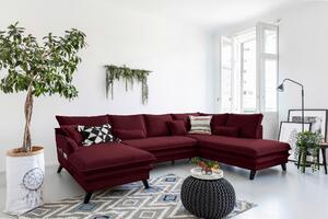 SEDACIA SÚPRAVA, textil, bordová P & B - Sedačky, Online Only