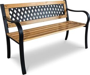 Sofotel 4206 Zahradní lavička s opěradlem Elion 125 x 77 x 49 cm, hnědá