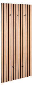 VEŠIAKOVÝ PANEL, čierna, dub artisan, 50/125/7 cm Xora - Predsieňové programy