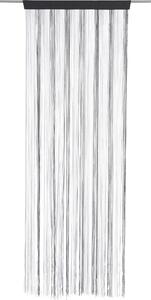 NITKOVÝ ZÁVES, čierna, strieborná, biela, 90/245 cm Boxxx - Záclony & závesy