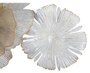 Nástenná kovová dekorácia Mauro Ferretti Flowery, 119 × 60 cm