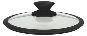 TOGNANA Nero-Bomba Sklenená pokrievka so silikónovým okrajom, výška: 60 mm, priemer: 240 mm