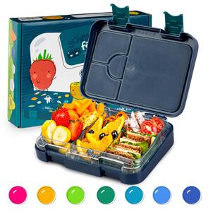 Klarstein junior Lunchbox, 6 priehradiek, 21,3 x 15 x 4,5 cm (Š x V x H), bez BPA