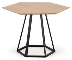 Jedálenský stôl HORMAN, 110x77x95, hnedá/čierna