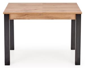 Rozkladací jedálenský stôl ELINA, 100-138x75x60, dub wotan/čierna