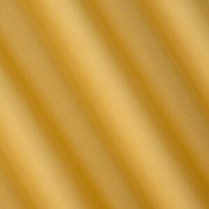 EUROFIRANY Krásny jednofarebný záves z mäkkej tkaniny s matným povrchom a saténovou väzbou 140 cm x 270 cm horčicová 100 % polyester