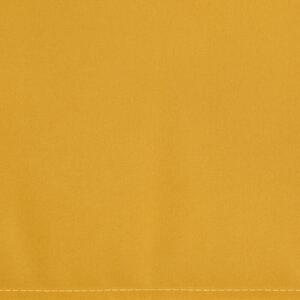 EUROFIRANY Krásny jednofarebný záves z mäkkej tkaniny s matným povrchom a saténovou väzbou 140 cm x 270 cm horčicová 100 % polyester