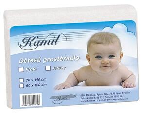 Bellatex Detské froté prestieradlo, biela, 60 x 120 cm