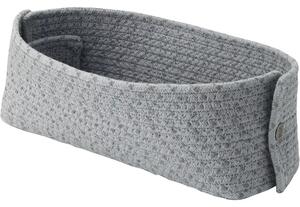 Knit-It Košík na pečivo, výška: 100 mm, dĺžka: 300 mm, šírka: 150 mm, sivý