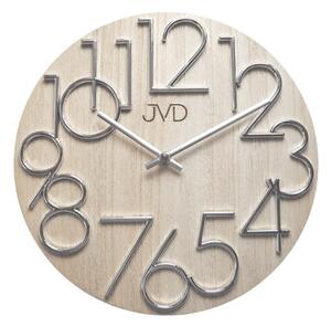 Dizajnové nástenné hodiny JVD HT99.2 krémové