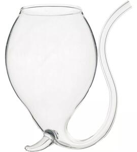 Koktejlový pohár Sherlockova fajka, objem: 0,32 litra, výška: 160 mm, dĺžka: 100 mm