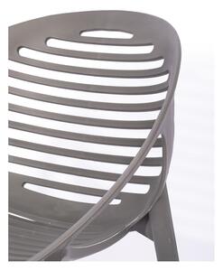 Záhradná jedálenská súprava pre 6 osôb so sivou stoličkou Joanna a stolom Viking, 90 x 205 cm
