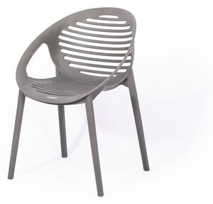 Sivá stohovateľná záhradná stolička Essentials Joanna