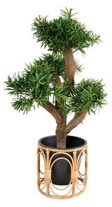 KVETNÍK drevo, plast, 34/32 cm Ambia Home - Kvety & kvetináče