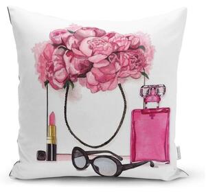 Obliečka na vankúš Minimalist Cushion Covers Pink Flowers and Perfume, 45 x 45 cm