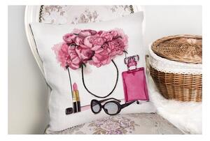 Obliečka na vankúš Minimalist Cushion Covers Pink Flowers and Perfume, 45 x 45 cm