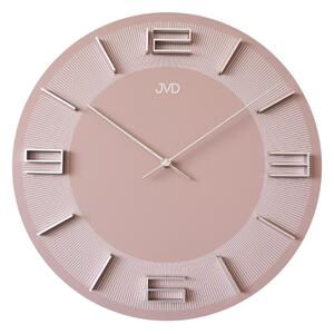Dizajnové nástenné hodiny JVD HC34.3 ružové
