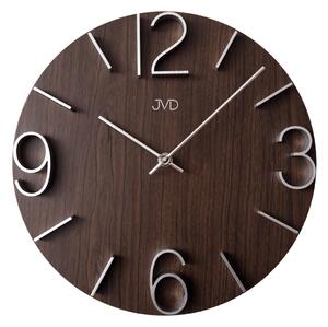 Dizajnové nástenné hodiny JVD HC37.4 hnedá