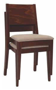 ITTC Stima Stohovatelná stolička ALEX s čalúneným sedákom Látka: BEKY LUX beige 10, Odstín: Buk