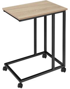Tectake 404220 odkladací stolík luton 48x35x70cm - industrial svetlé drevo, dub sonoma