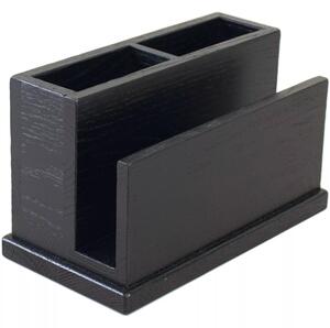 Príborník s držiakom na servítky, výška: 130 mm, dĺžka: 220 mm, čierny