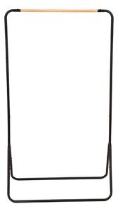 Čierny stojan na oblečenie Compactor Elias Clother Hanger, výška 145 cm