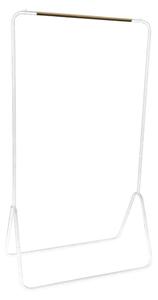 Biely stojan na oblečenie Compactor Elias Clother Hanger, výška 145 cm