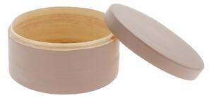 Hnedý bambusový úložný box s vekom Compactor Bamboo Box