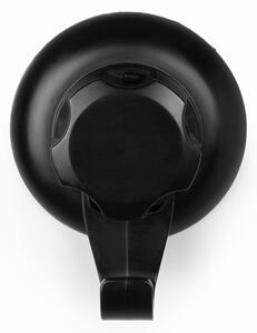 Čierny samodržiaci nástenný háčik Compactor Bestlock Black Single Hook