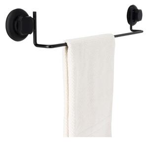 Čierny samodržiaci nástenný držiak na uteráky Compactor Bestlock Black Tube Holder For Towels, 60,6 x 9 cm