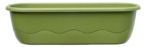 Plastia Samozavlažovací truhlík Mareta zelená, 60 cm