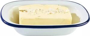 Miska APS Enamelware 350 ml, biela/modrá