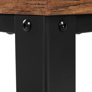 Servírovací stolík TAVIRA čierna/hnedá