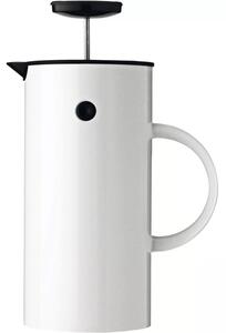 EM 77 French press kanvica, objem: 1,00 liter, výška: 210 mm, dĺžka: 105 mm, biela