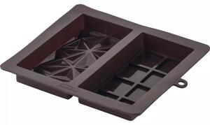 Forma na Dubajskú čokoládu, silikónová, dvojitá, dĺžka: 100 mm, šírka: 70 mm