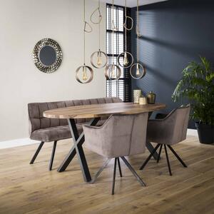 Jedálenský stôl 20-42 200x100cm Drevo Saja natural-Komfort-nábytok
