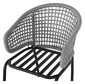 Súprava 2 sivých záhradných stoličiek Monobeli Ibiza
