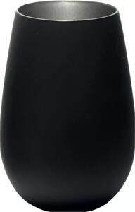 Pohár Stölzle Elements 465 ml, čierny/strieborný (6 ks)