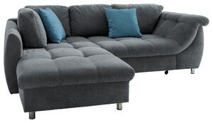 ROHOVÁ SEDACIA SÚPRAVA, textil, antracitová, modrá Livetastic - Online Only obývacie izby, Online Only