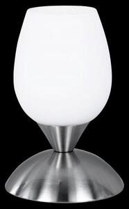 TRIO Reality R59441007 CUP II dotyková stolná lampička 1xE14 matný nikel, biela ON/OFF