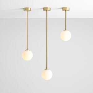 Aldex PINNE BRASS | Jednoduchá stropná lampa v mosadznom prevedení Veľkosť: M