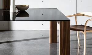 TORONTO dizajnový stôl sklo drevo SOVET